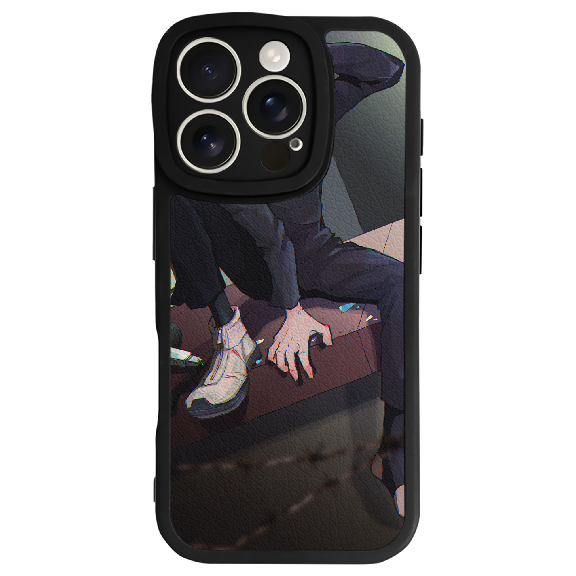 （画像用） 呪術廻戦 Jujutsu Kaisen 【iPhone 16シリーズ対応】シリコンスマホケース（レザー調） 材質：シリコン